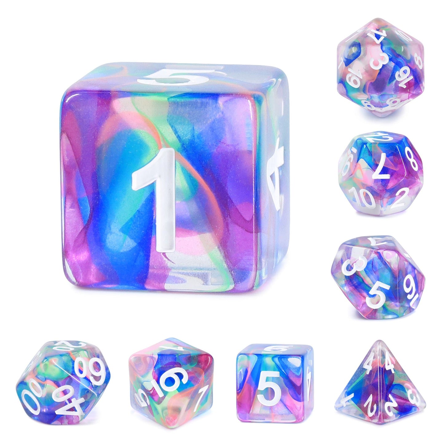 RPG Dice | "Faerie Festival" | Set of 7