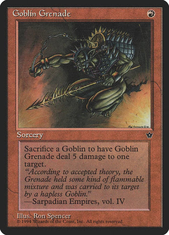 Goblin Grenade (Ron Spencer) [Fallen Empires]