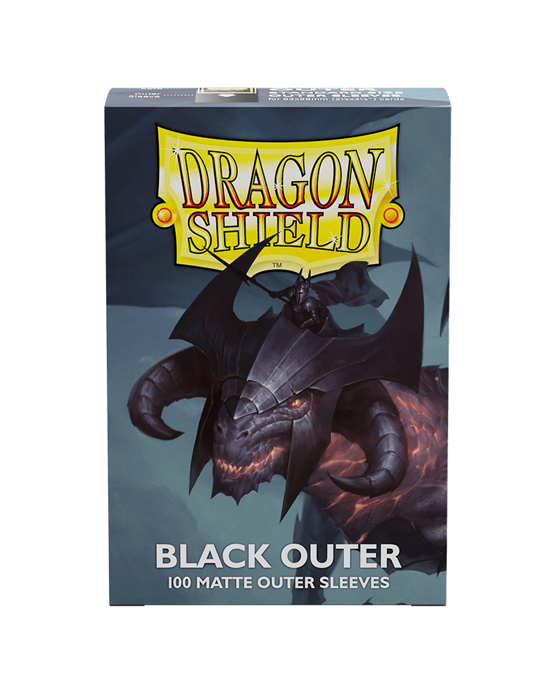Dragon Shield | Outer Sleeves | 100ct | Black (Matte)