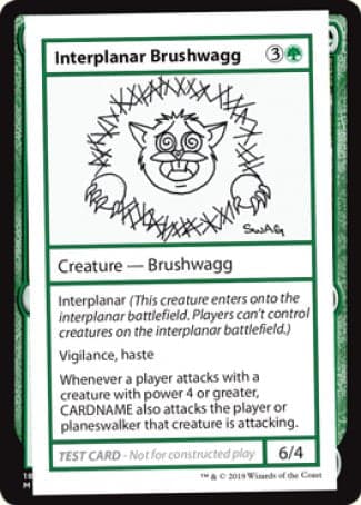 Interplanar Brushwagg (2021 Edition) [Mystery Booster Playtest Cards]