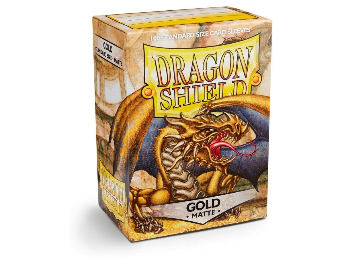 Dragon Shield | Standard Size Sleeves | 100ct | Gold (Matte)