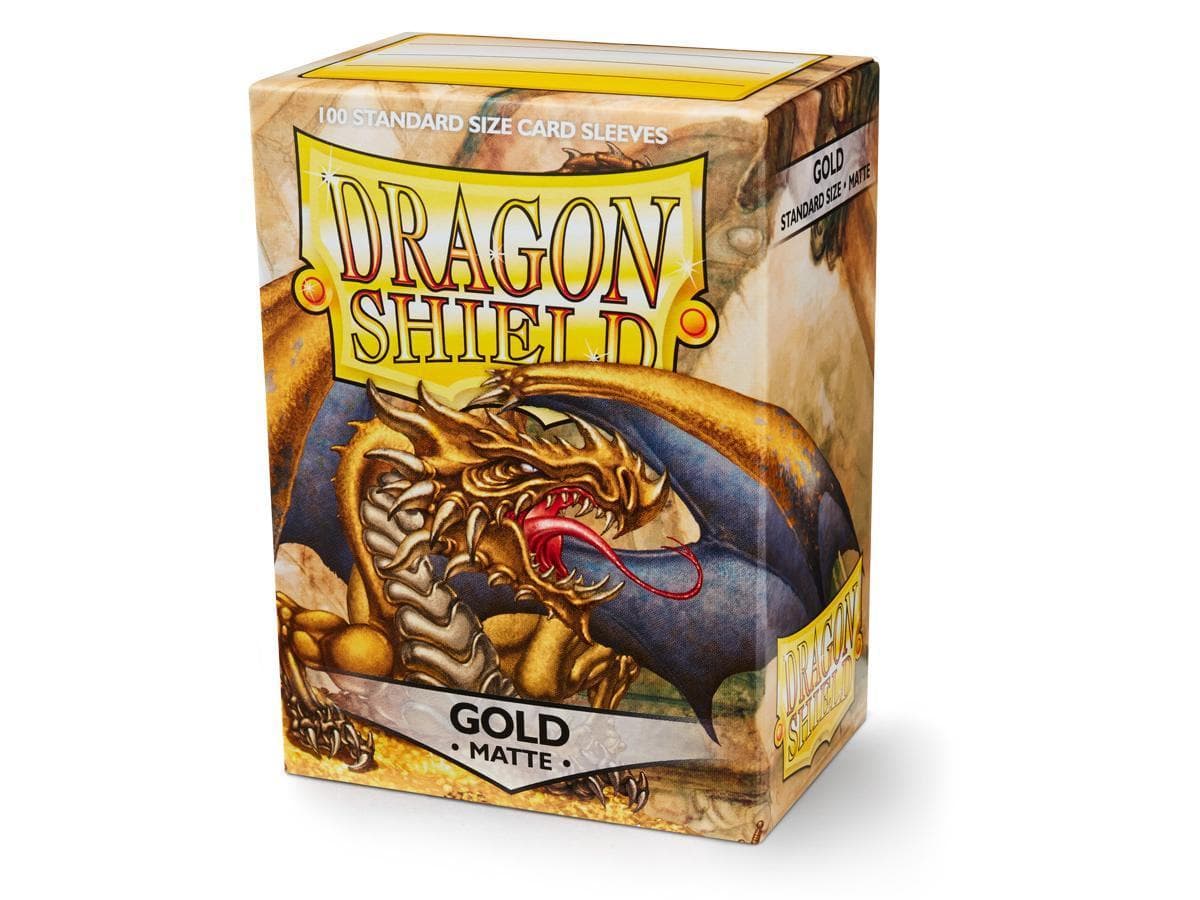 Dragon Shield | Standard Size Sleeves | 100ct | Gold (Matte)