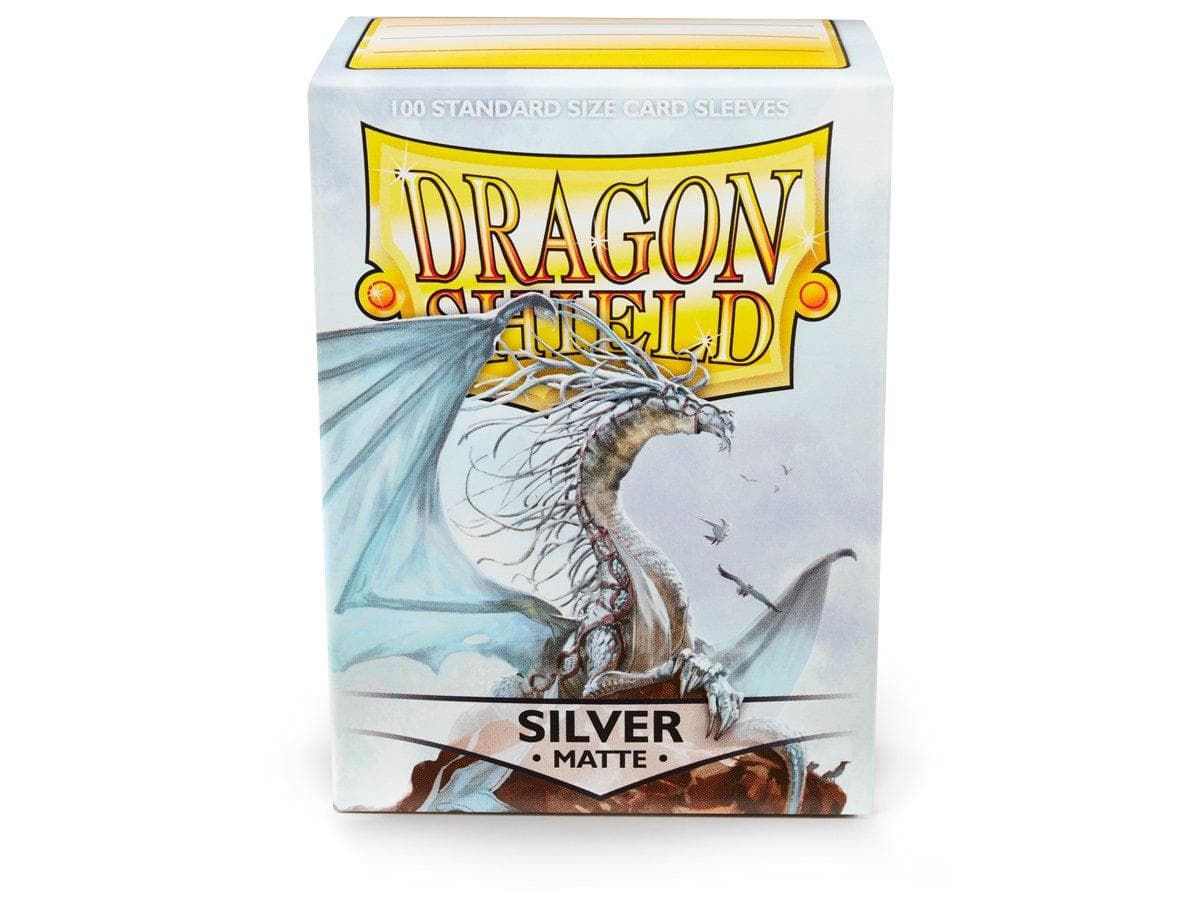 Dragon Shield | Standard Size Sleeve | 100ct | Silver (Matte)