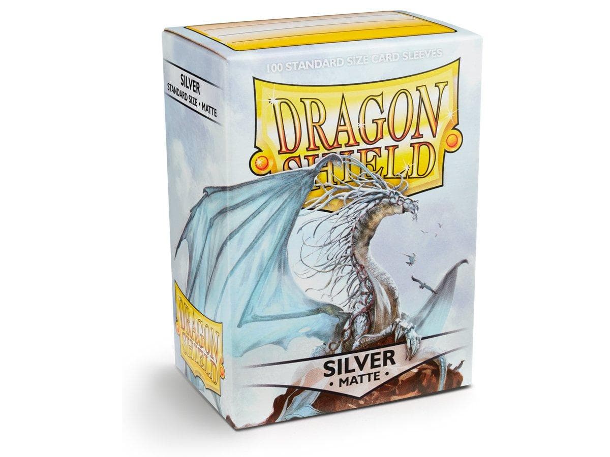 Dragon Shield | Standard Size Sleeve | 100ct | Silver (Matte)