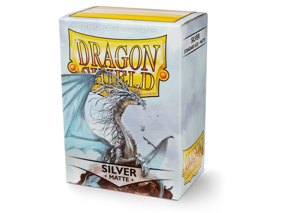 Dragon Shield | Standard Size Sleeve | 100ct | Silver (Matte)