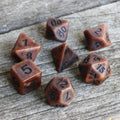 RPG Dice | "Ancient Copper" | Set of 7