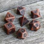 RPG Dice | "Ancient Copper" | Set of 7