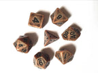 RPG Dice | "Ancient Copper" | Set of 7
