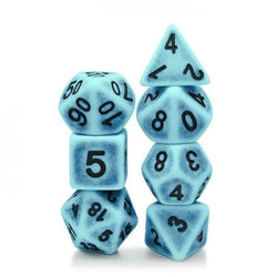 RPG Dice | "Ancient Mist" Peacock | Set of 7