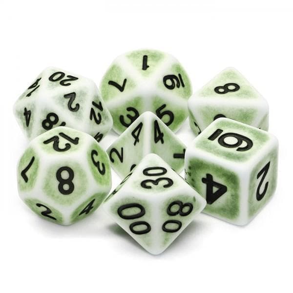 RPG Dice | "Ancient Mist" Pear | Set of 7