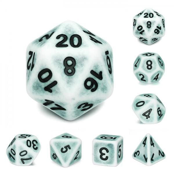 RPG Dice | "Ancient Mist" Pine | Set of 7