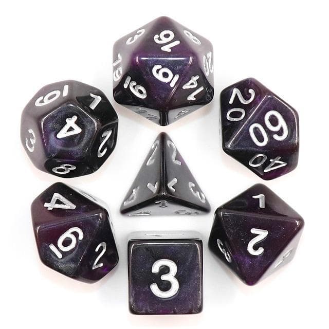 RPG Dice | "Amethyst" | Set of 7