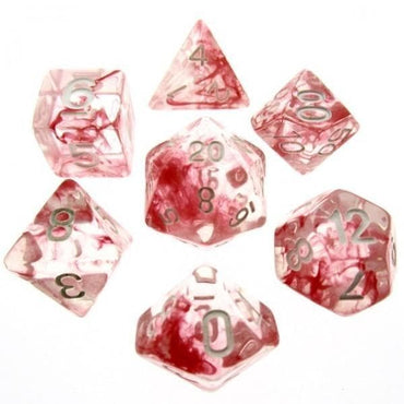RPG Dice | "Blood Alchemy" Red | Set of 7