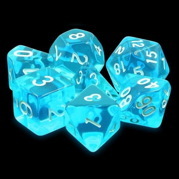RPG Dice - Azure Gems - Set of 7