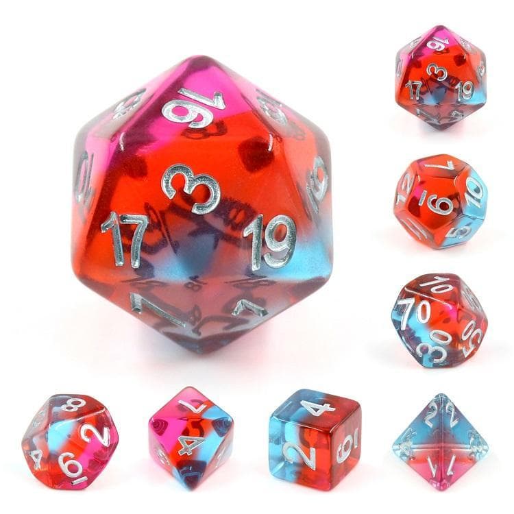 Polyhedral Dice Set | Acrylic | Tundra Sunrise | Set of 7 (D0264)