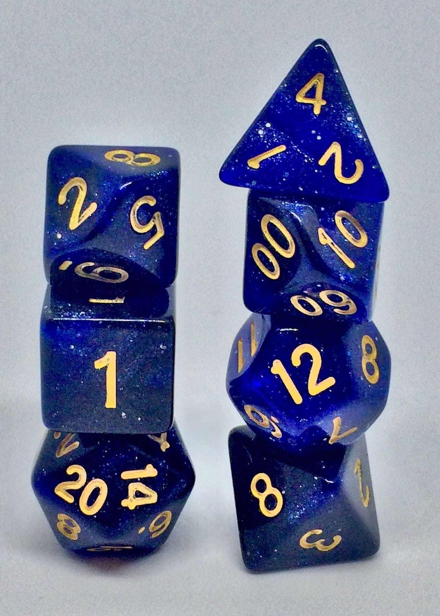 RPG Dice - Galaxy Blue - Set of 7