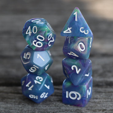 RPG Dice - "Whispers of the Muse" - Set of 7