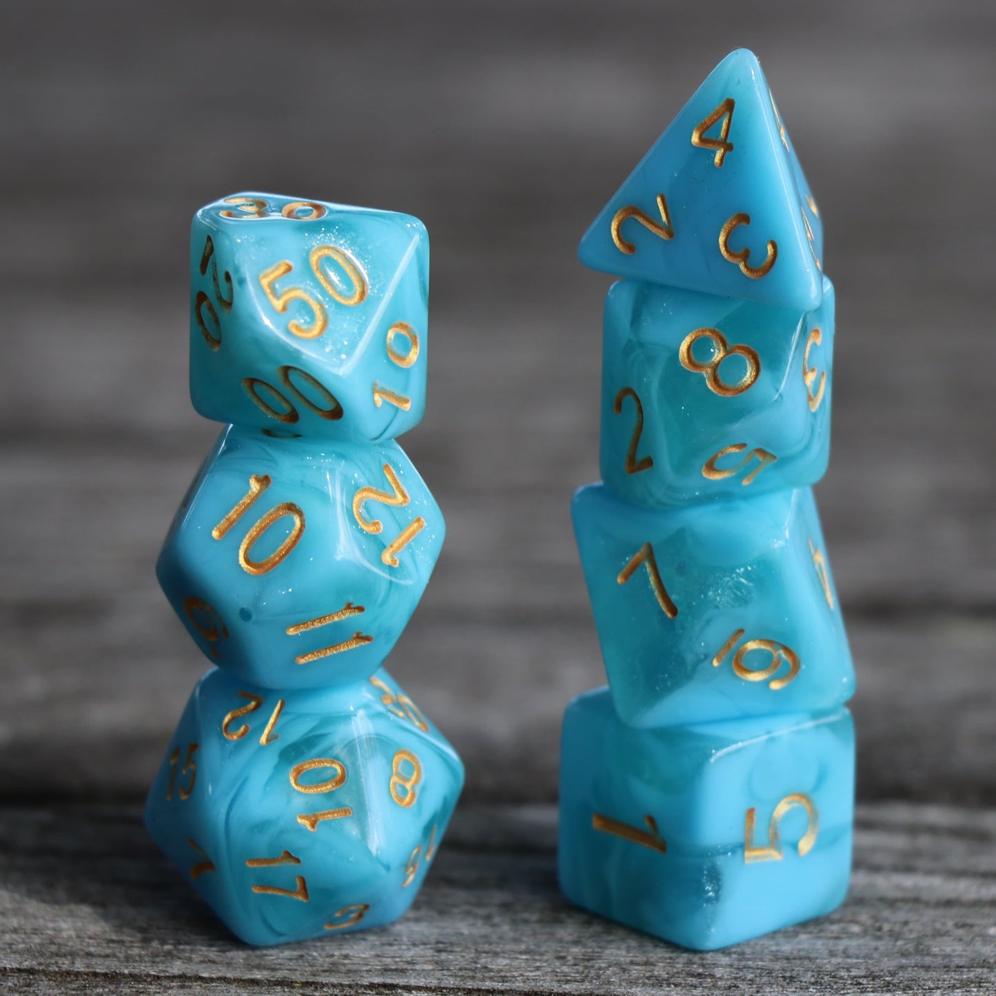RPG Dice - Atlantis - Set of 7