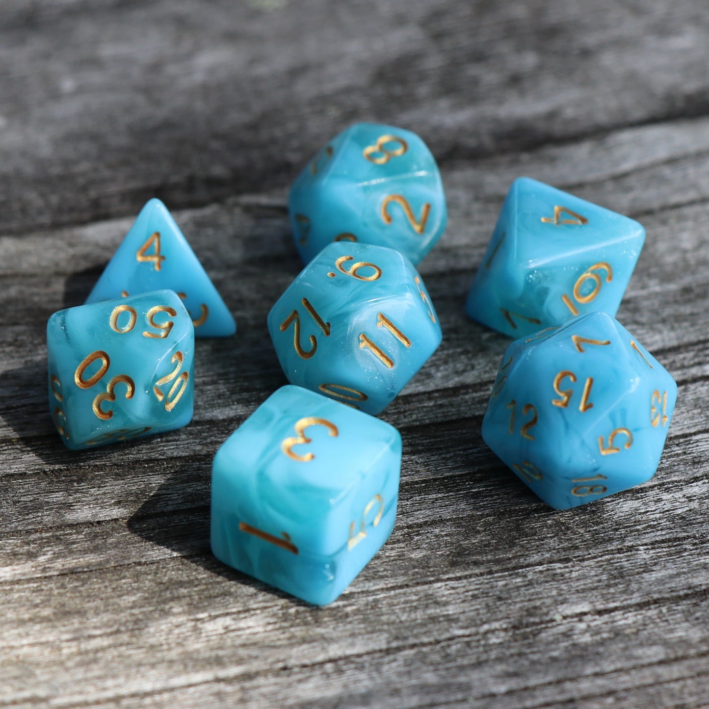 RPG Dice - Atlantis - Set of 7