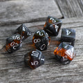 RPG Dice - Crystal Vein "Topaz" - Set of 7