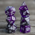 RPG Dice - Amethyst Ore - Set of 7