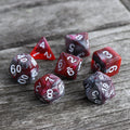 RPG Dice - Ruby Ore - Set of 7