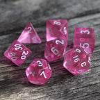 RPG Dice - Magenta Gems - Set of 7
