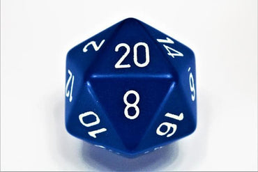 Chessex | d20 Large 34mm | Opaque | Blue/white