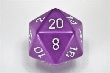 Chessex | d20 Large 34mm | Opaque | Purple/white