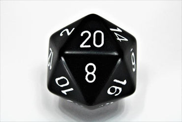 Chessex | d20 Large 34mm | Opaque | Black/white