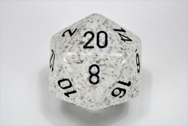 Chessex | d20 Large 34mm | Speckled | Arctic Camo