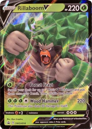 Rillaboom V SWSH014/307 - SWSH Sword & Shield Promo Cards Holofoil