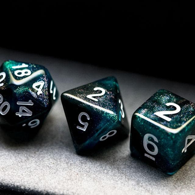 Polyhedral Dice Set | Acrylic | "Abyssal Secrets" | Set of 7 (D0116)