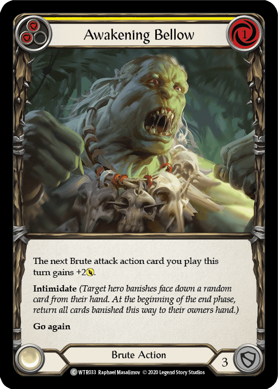 Awakening Bellow (Yellow) [U-WTR033] (Welcome to Rathe Unlimited)  Unlimited Rainbow Foil