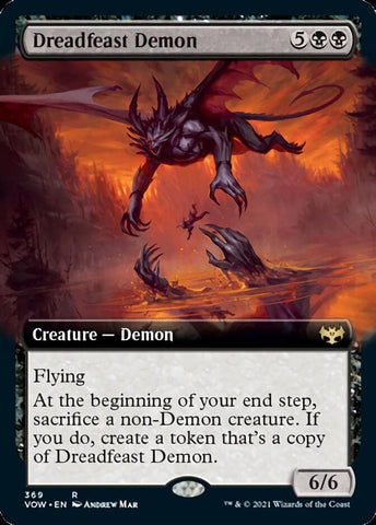 Dreadfeast Demon (Extended Art) [Innistrad: Crimson Vow]