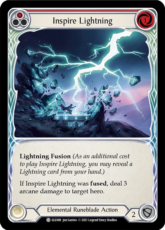 Inspire Lightning (Red) [ELE088] (Tales of Aria)  1st Edition Normal