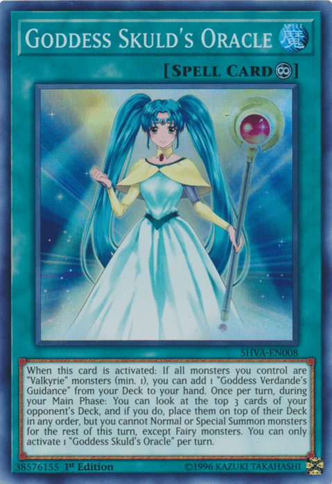 Goddess Skuld's Oracle [SHVA-EN008] Super Rare