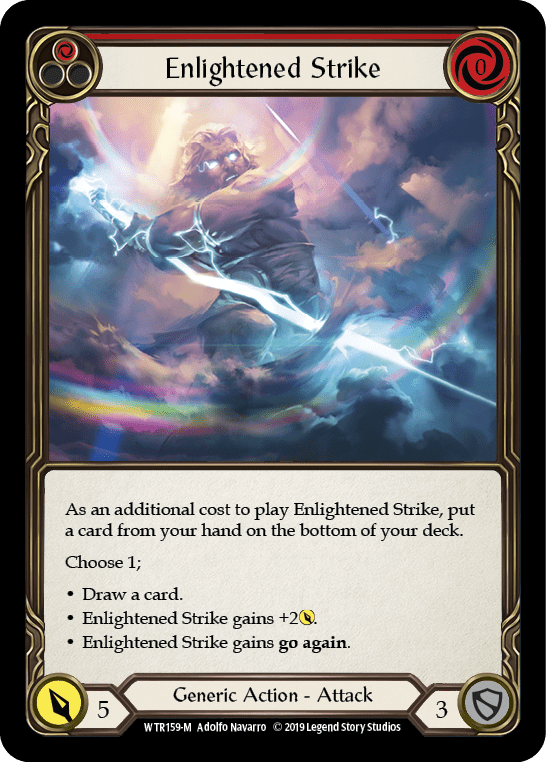 Enlightened Strike [WTR159-M] (Welcome to Rathe)  Alpha Print Rainbow Foil