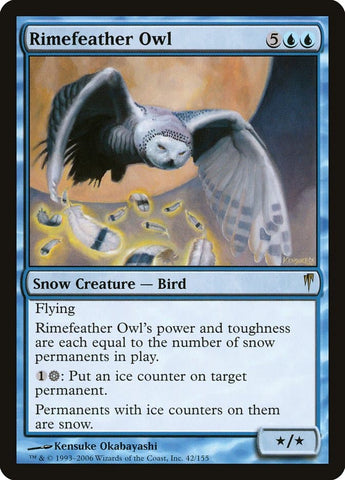 Rimefeather Owl [Coldsnap]