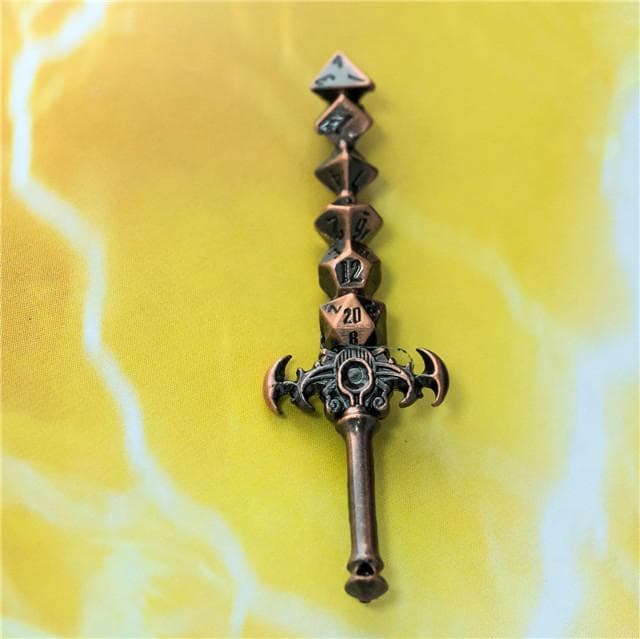 Pendant | "Holy Avenger" Dice Sword | Copper