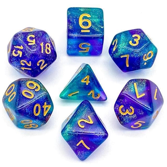 RPG Dice | "Tropical Wonder" | Set of 7