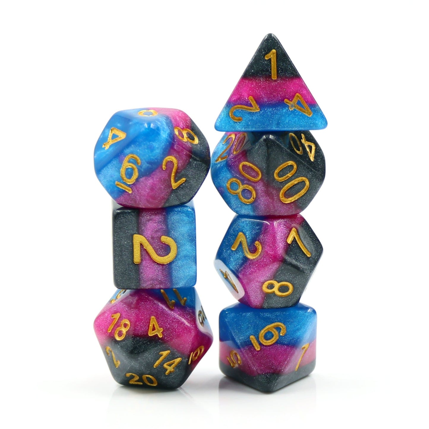 RPG Dice | "Toxic Layers" | Set of 7