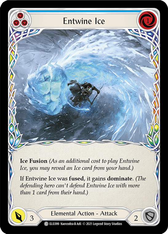 Entwine Ice (Blue) [ELE099] (Tales of Aria)  1st Edition Normal