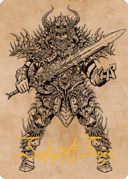 Sarevok, Deathbringer Art Card (Gold-Stamped Signature) [Commander Legends: Battle for Baldur's Gate Art Series]