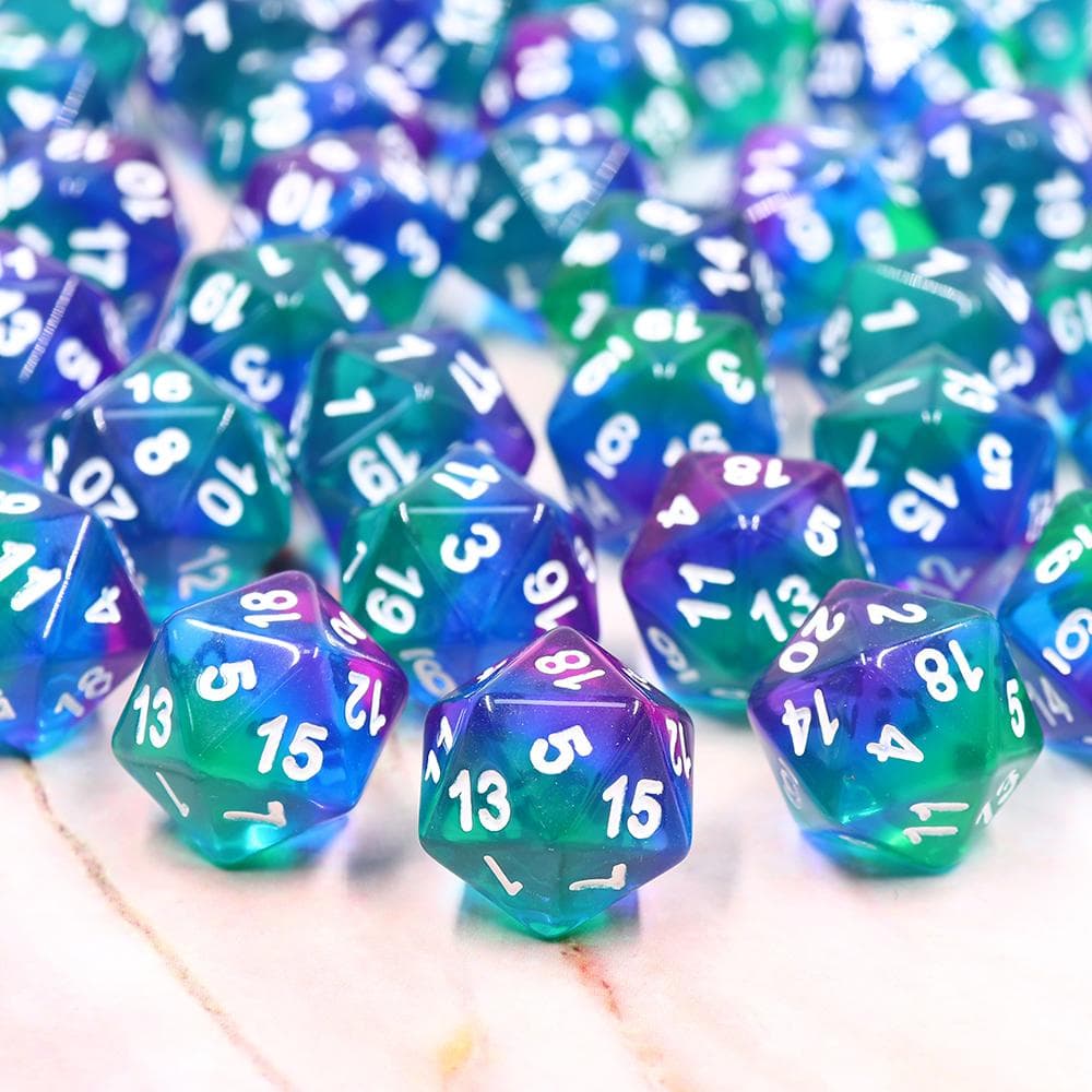Single Dice | "Aurora Borealis" | d20