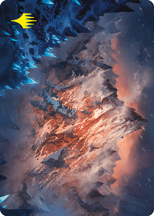 Mountain Art Card (Gold-Stamped Signature) [The Lord of the Rings: Tales of Middle-earth Art Series]