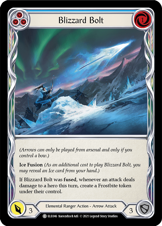 Blizzard Bolt (Blue) [ELE046] (Tales of Aria)  1st Edition Normal