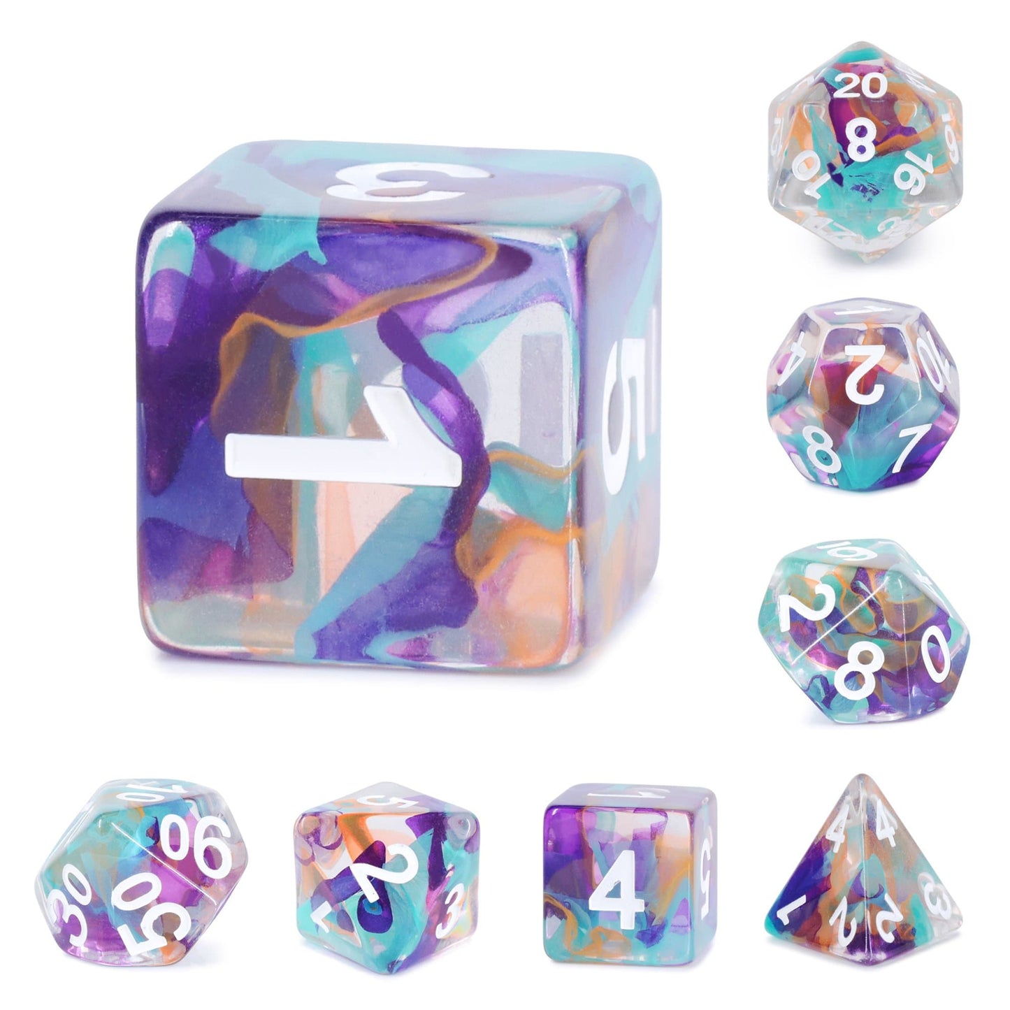RPG Dice | "Silk Road" | Set of 7