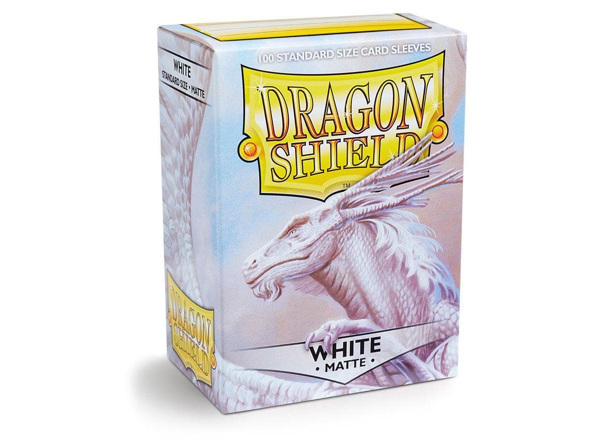 Dragon Shield | Standard Size Sleeves | 100ct | White (Matte)