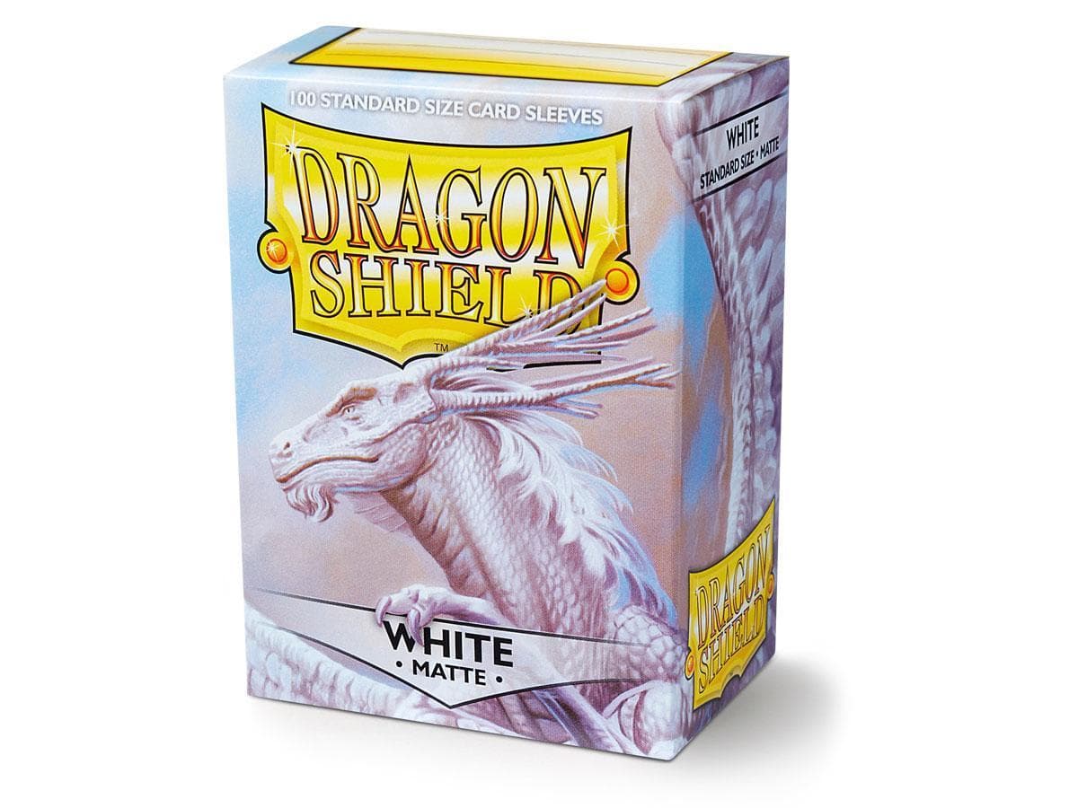 Dragon Shield | Standard Size Sleeves | 100ct | White (Matte)